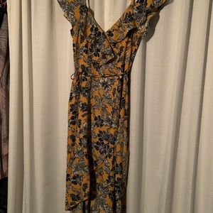 Floral wrap dress